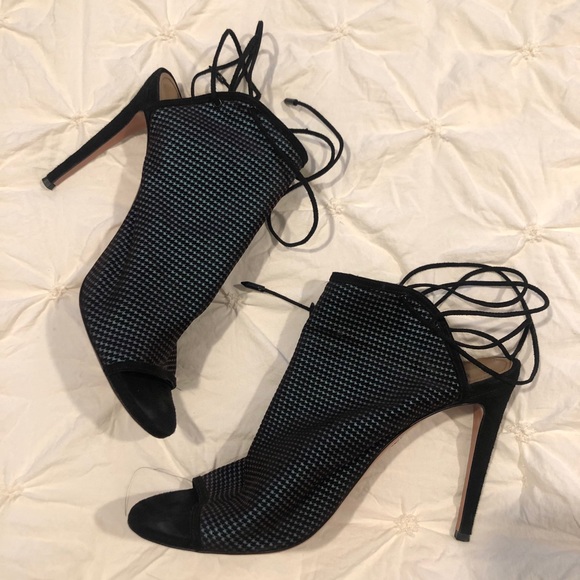 RARE!! Aquazurra Mayfair houndstooth Sz 41 - Picture 3 of 13